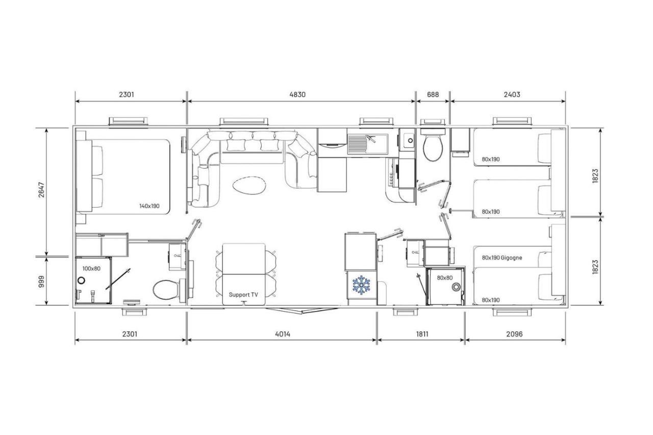Mobil Home Neuf 6/8 Pers Biville-sur-Mer Dış mekan fotoğraf